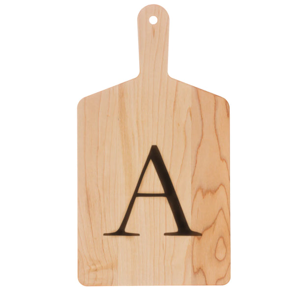 "A" Monogram Cheeseboard with Knife