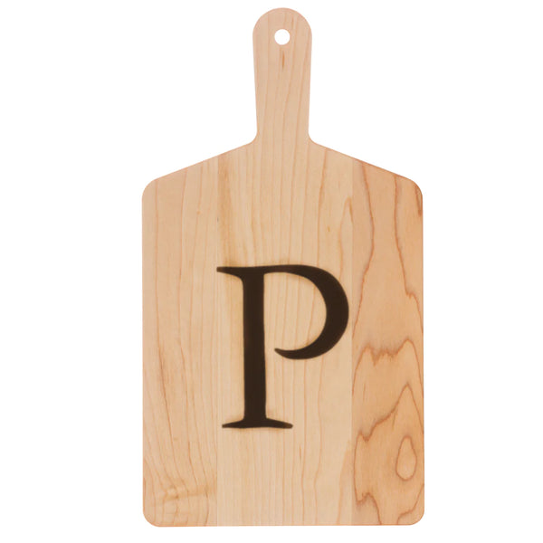 "P" Monogram Cheeseboard with Knife