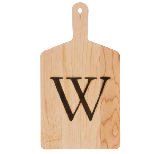 "W" Monogram Cheeeseboard with Knife