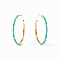 Juliet Hoop  | Turquoise Blue
