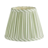 Sage Green Striped Lampshade - 6"