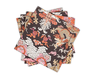 Magic Mountain Napkin | Chocolate & Persimmon