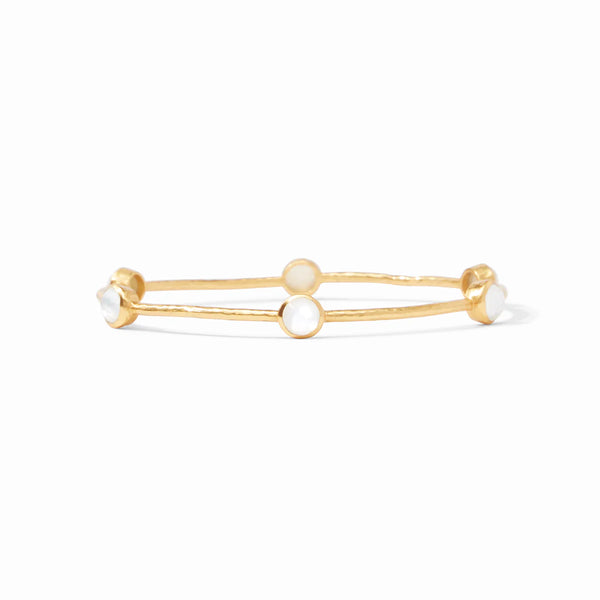 Milano Luxe Bangle | Iridescent Clear Crystal | L