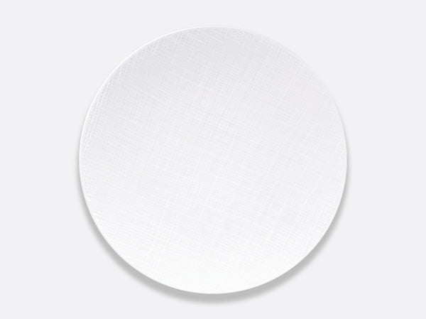 Organza Coupe Dinner Plate | White