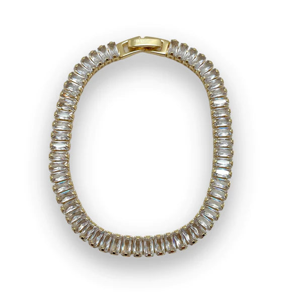 Crystal Tennis Bracelet - Clear