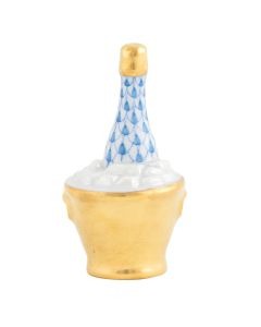 Fish Scale Champagne Bucket | Blue