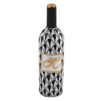Fish Scale Wine Bottle | Black