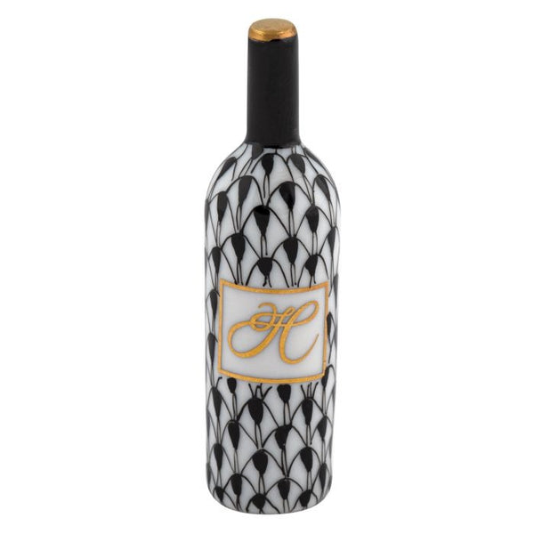 Fish Scale Wine Bottle | Black
