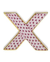 Fish Scale LETTER X | Raspberry