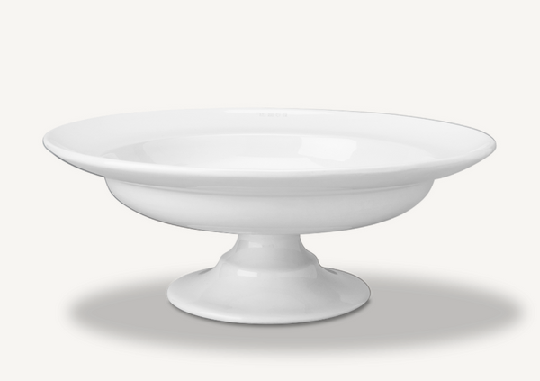 1508 Pedestal Serving Bowl | White