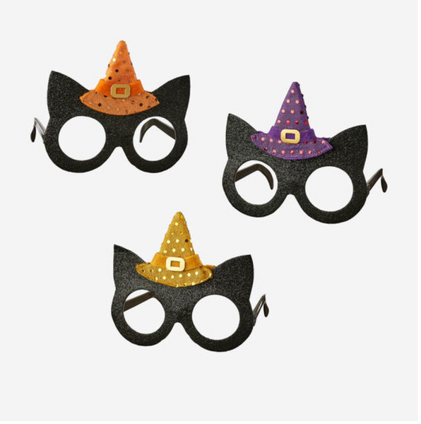 Cat  Glasses With Witch Hat | Assorted