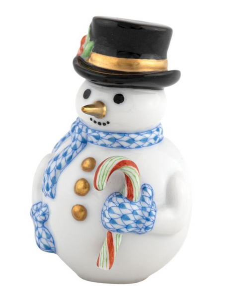 Candy Cane Snowman | Blue