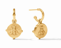 Honeybee Hoop & Charm | Mother of Pearl