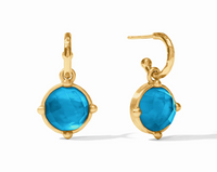 Honeybee Hoop & Charm | Iridescent London Blue
