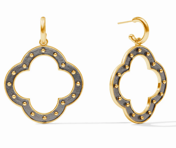 SoHo Statement Hoop & Charm Earring