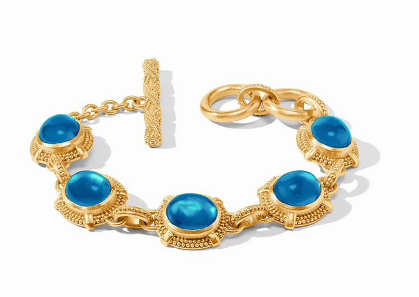 Cabochon Bracelet | Iridescent London Blue