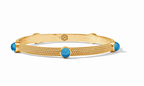 Cabochon Bangle Iridescent London Blue | Medium