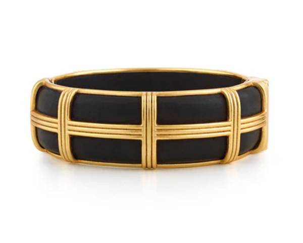 Gaia Hinged Ebony Bangle | S/M