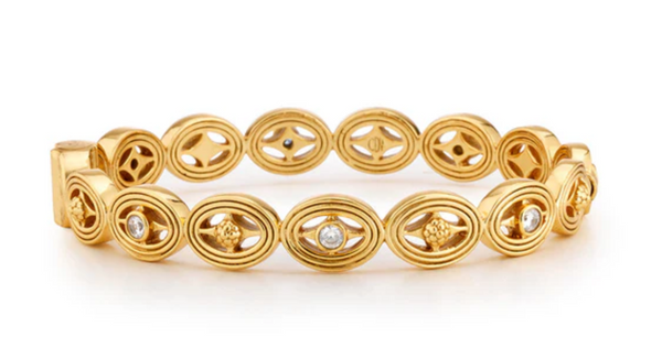 Monique Hinged Bangle | Clear Cubic Zirconia