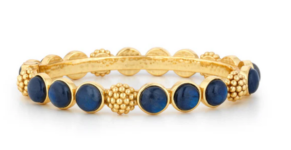 Berry Gem Classic Hinged Bangle | Blue Labradorite