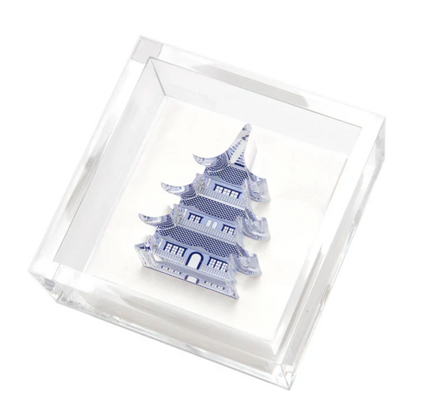 Cocktail Napkin Holder | Blue Pagoda