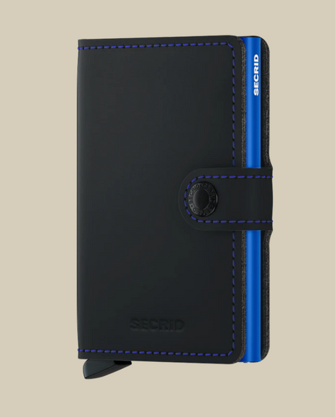 Miniwallet | Matte Black & Blue