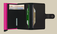 Miniwallet | Matte Black & Fuchsia