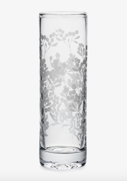 Engraved Berry Vase