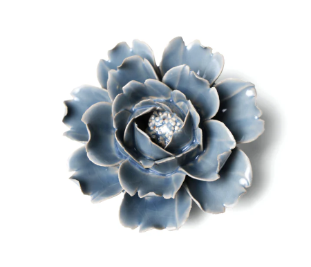 Ceramic Flower Wall Art | Blue Rose