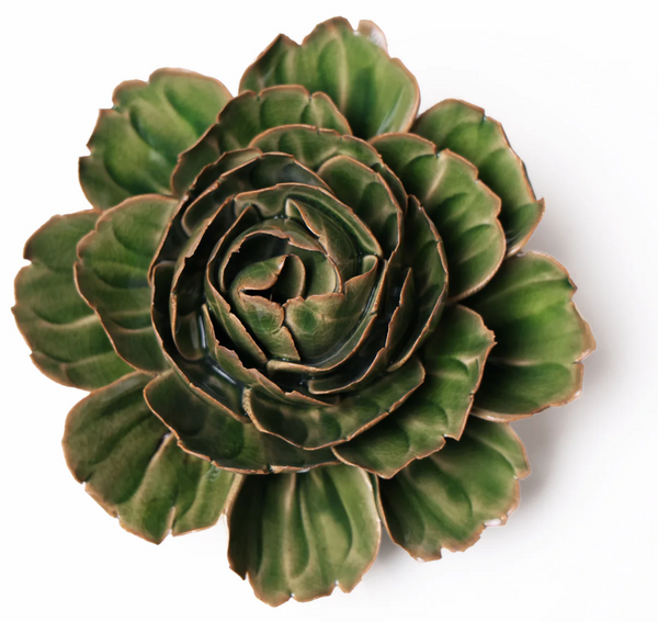 Ceramic Flower Wall Art | Green Mofo