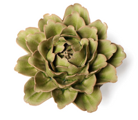 Ceramic Flower Wall Art Large | Green Flower