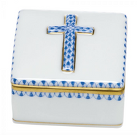 Prayer Box W/Cross | Blue