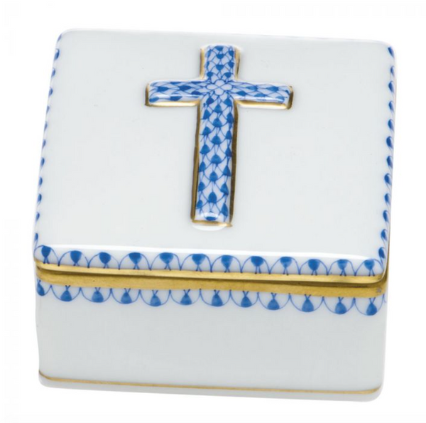 Prayer Box W/Cross | Blue