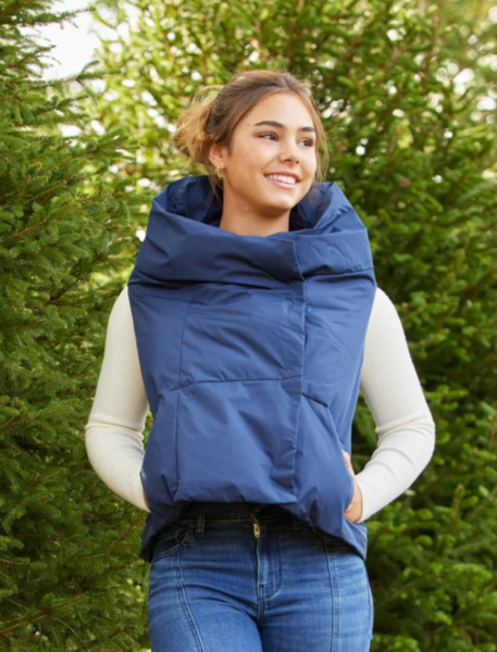 Waterproof Pretty Puffer Vest Navy | M/L
