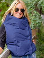 Waterproof Pretty Puffer Vest Navy | S/M