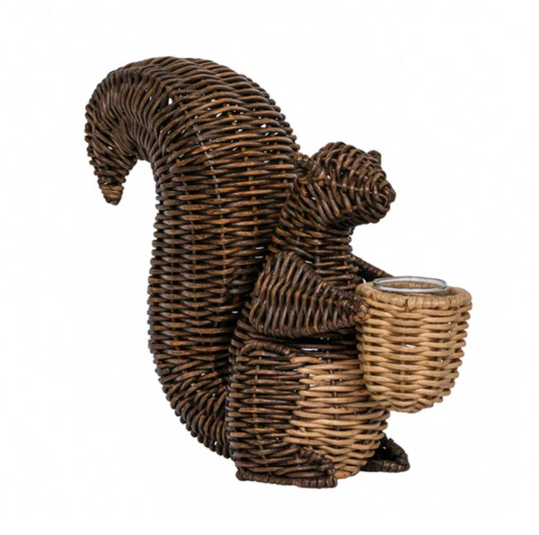 Devon Willow Squirrel Flameless Candle Holder