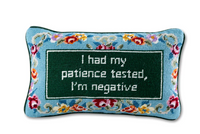 Patience Needlepoint Pillow