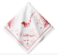 Country Estate Winter Frolic Napkin | Ruby