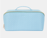Large Herringbone Beauty Bag | Bluebell