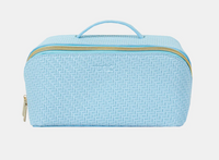 Medium Herringbone Beauty Bag | Bluebell