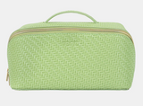 Large Herringbone Beauty Bag | Pistachio