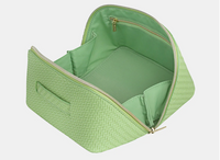 Medium Herringbone Beauty Bag | Pistachio