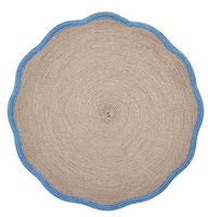 Spring Scallop Border Placemat | Denim