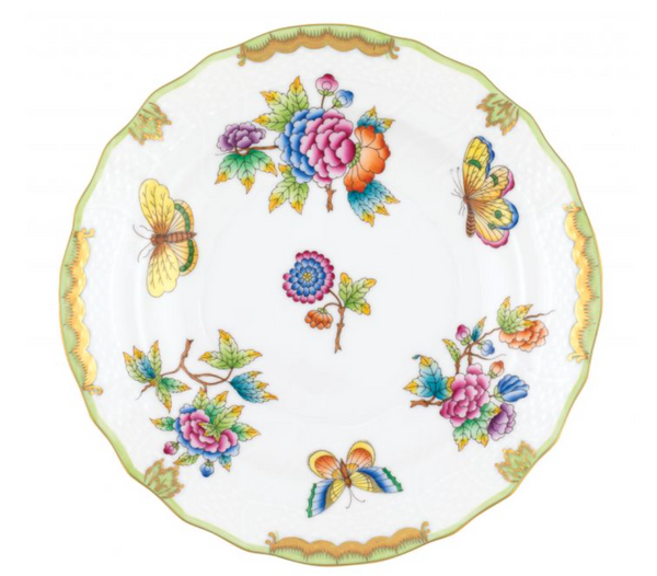 Queen Victoria Salad Plate |Multicolor