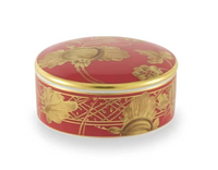 Oriente Italiano Round Covered Box| Rubrum