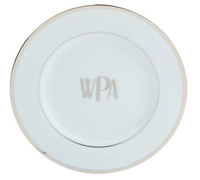 Monogrammed Bread & Butter Ultra White | Platinum