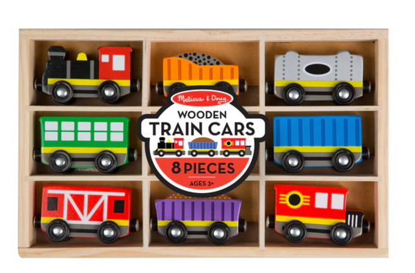 Magnetic Wooden Train Cars