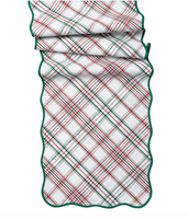 Merry Tartan Table Runner | Red/Green