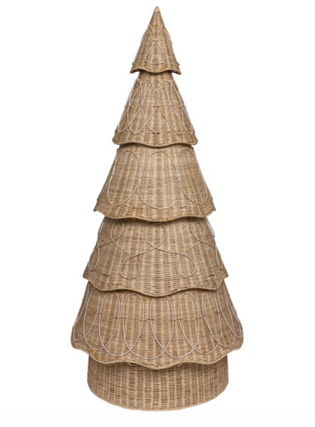 Provence Rattan 5' Tree | Whitewash