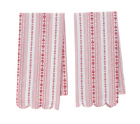 Villa Stripe Kitchen Towel Set 2 | Ruby